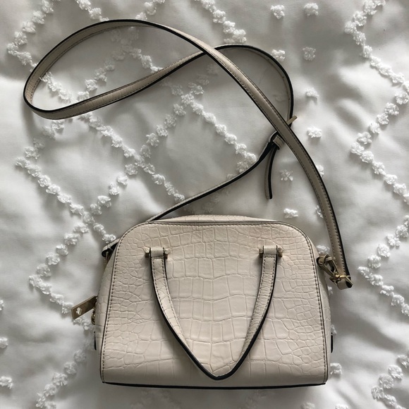 Kate Spade handbag with alligator print & white gold plated hardware - Picture 4 of 5